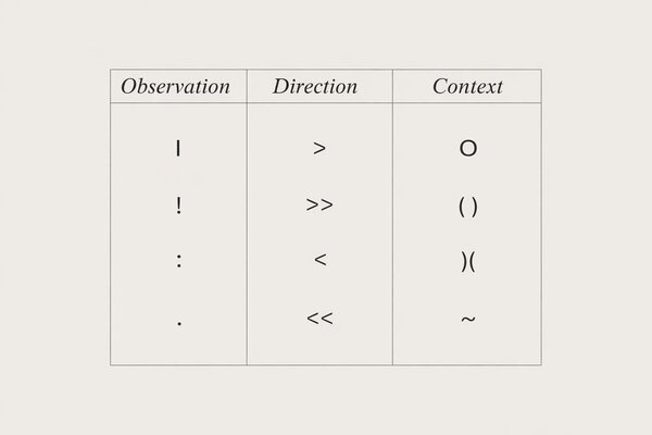 IVO symbols: Observation, Direction, Context notation