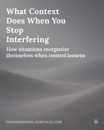 What Context Does When You Stop Interfering